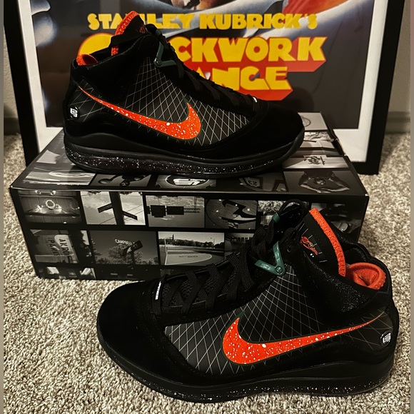 New Nike Lebron 7 Retro Florida A&M University Rattlers-Size.8.5 & 9 - Picture 1 of 8